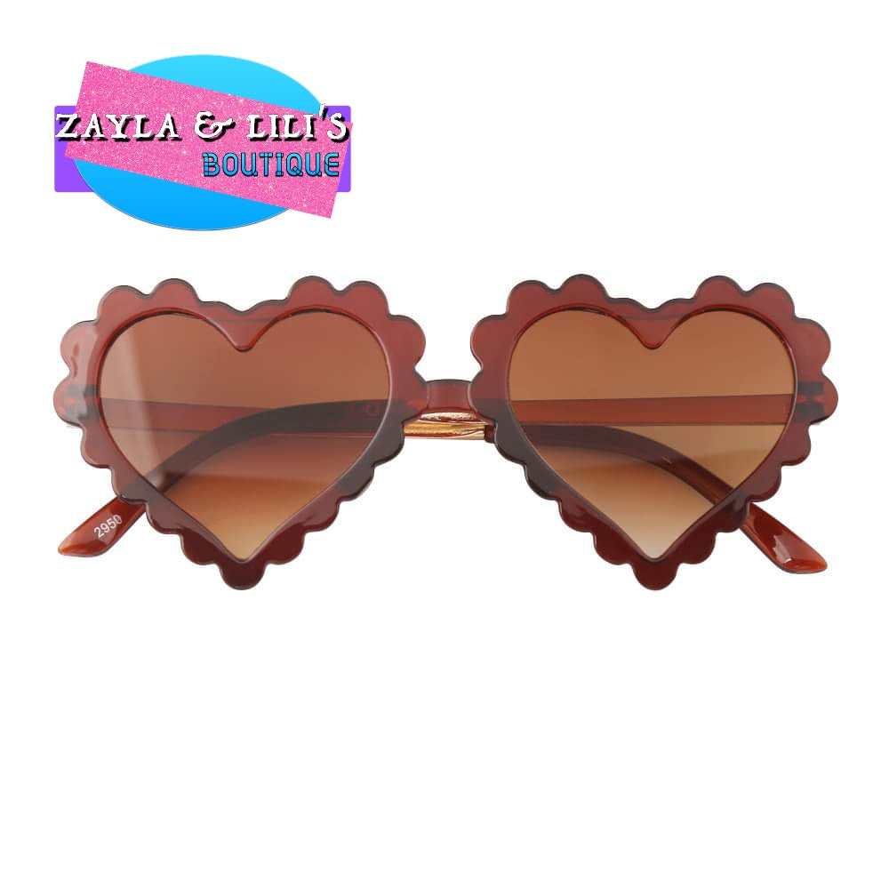 Little girl Heart Sunglasses (pick a color)