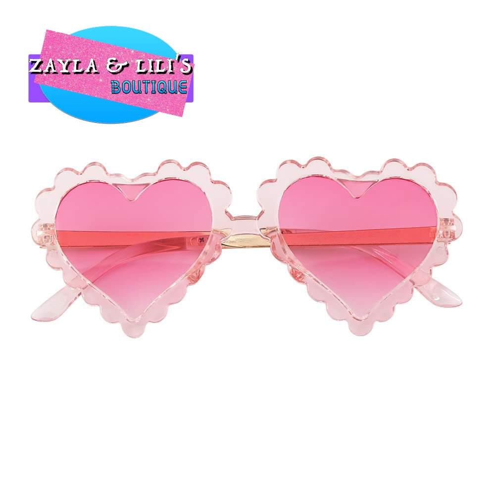 Little girl Heart Sunglasses (pick a color)