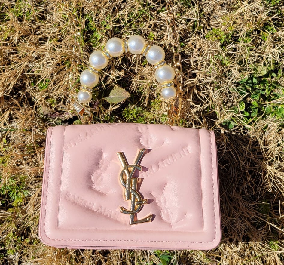 Pink Y fashion purse