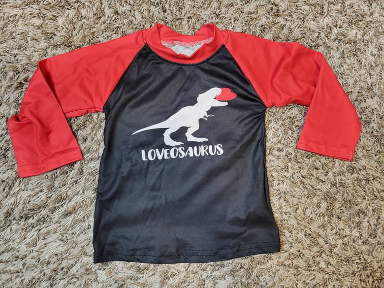 VALENTINE'S  DINO LONG SLEEVE