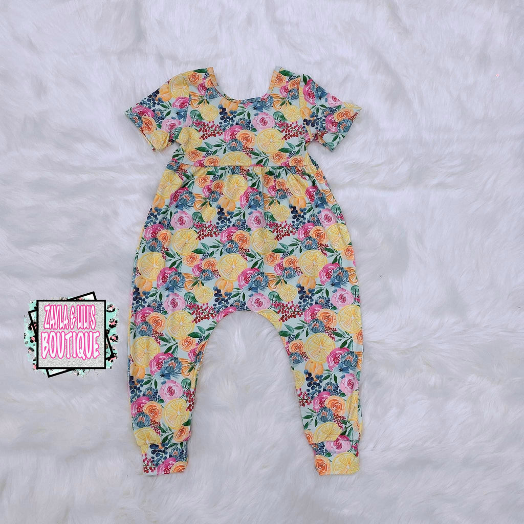 Spring Lemon Alley Romper